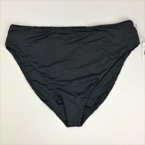 Good American Good Waist Bikini Bottom 7 4XL Black Full Coverage High Waist NWT